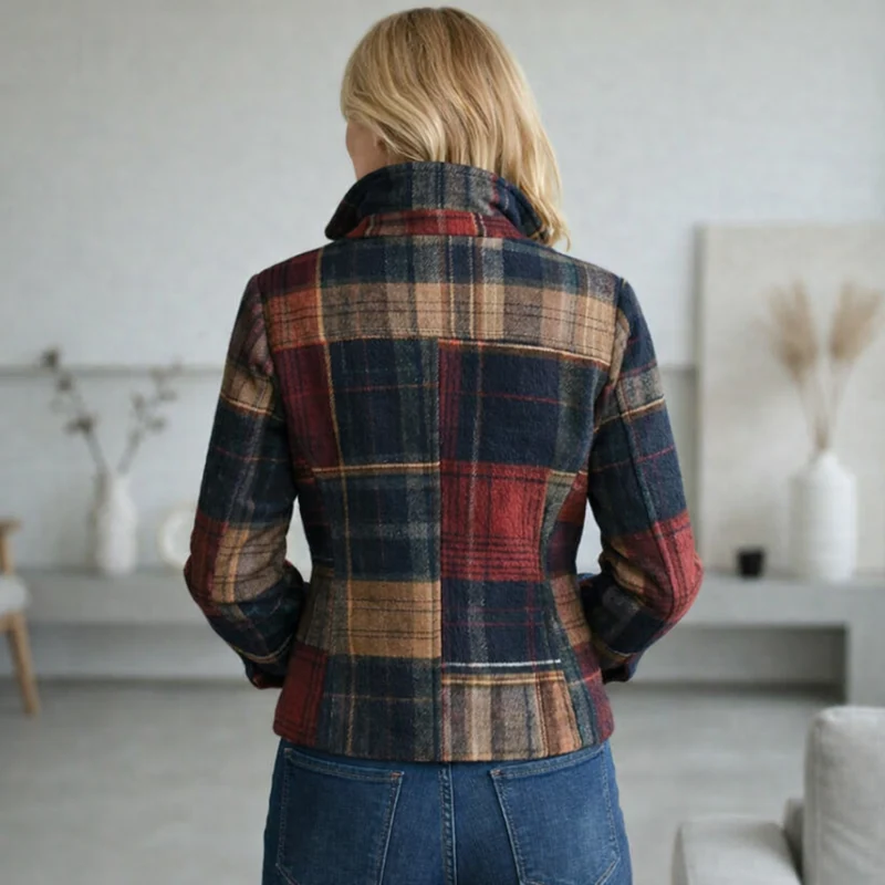Aloma™ – Karierte Zwischenjacke mit Kragen