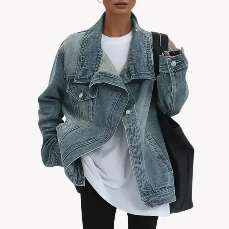 Inthet™ – Baumwolle Street Style Trendige Asymmetrische Knopfjacke