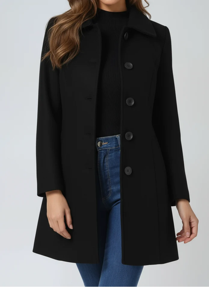 Leonila™ - Damen-Wintermantel mit Einem Knopf