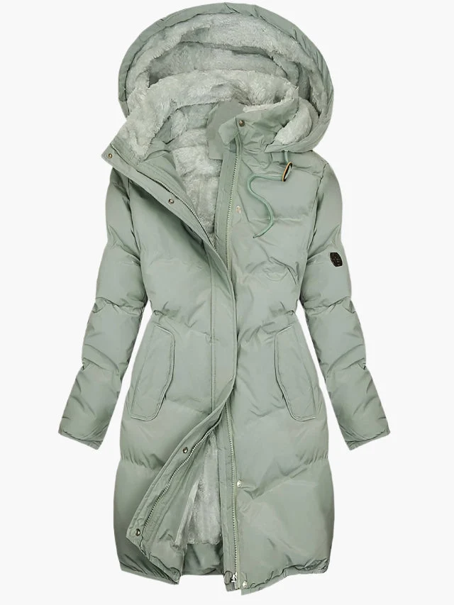 Merisa™ – Gefütterte Winterjacke mit Kapuze und Reißverschluss