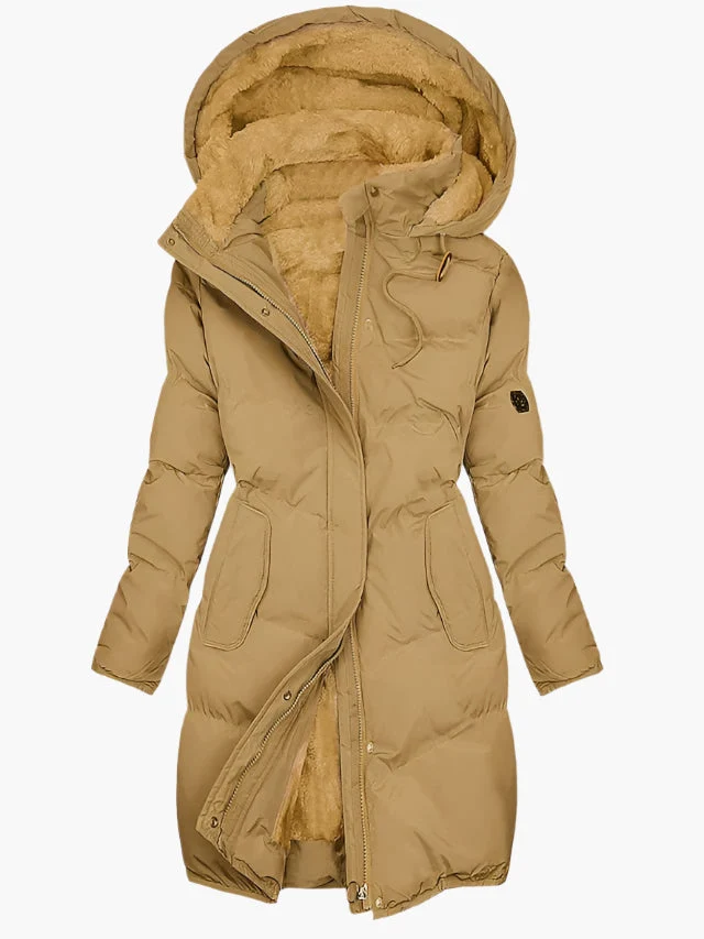 Merisa™ – Gefütterte Winterjacke mit Kapuze und Reißverschluss