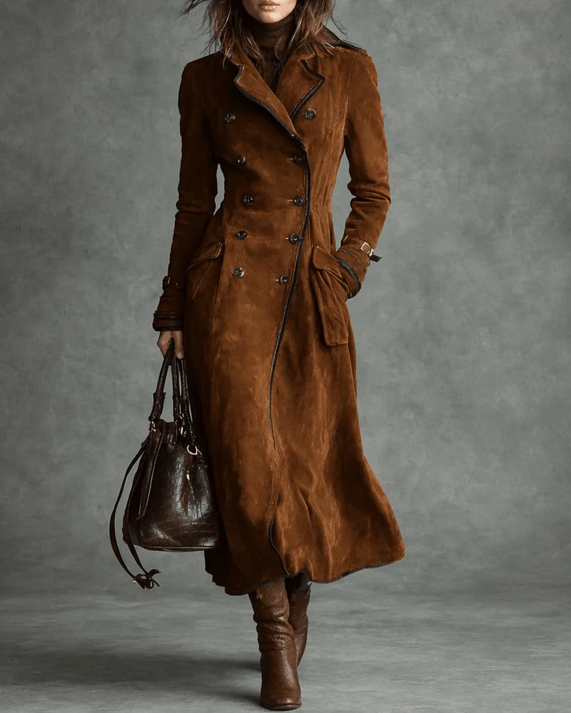 Nelie™ - Trenchcoat aus Wildleder