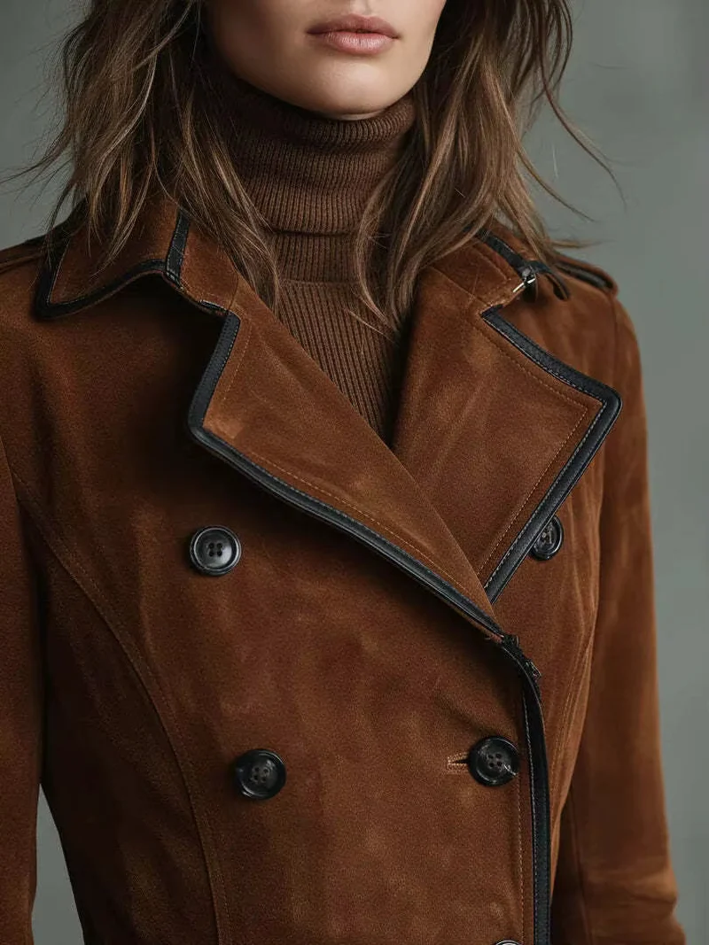 Nelie™ - Trenchcoat aus Wildleder