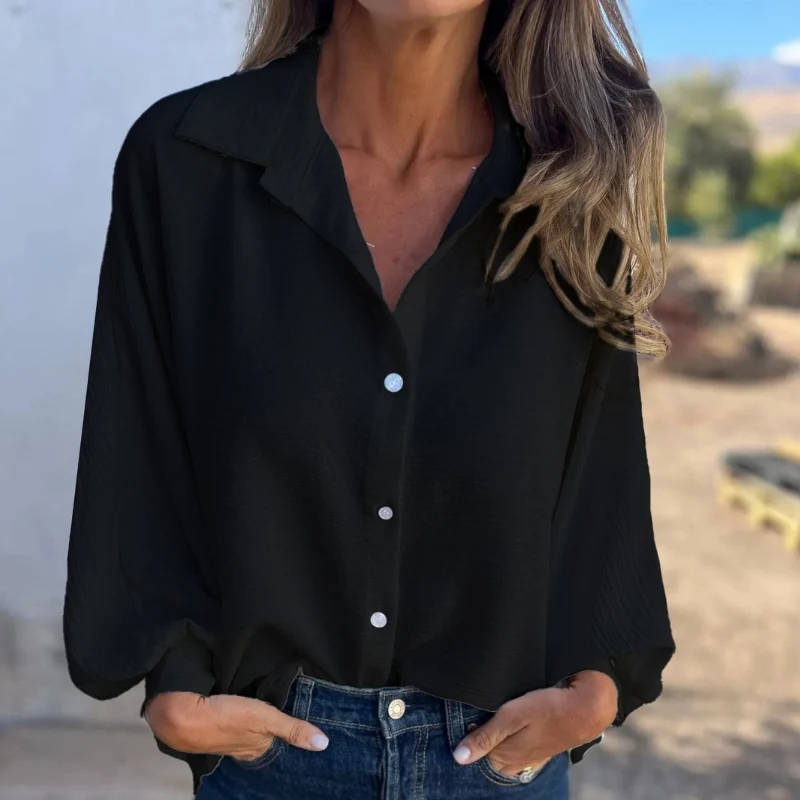 JUNO | Elegante Bluse mit Raffinierten Laternenärmeln