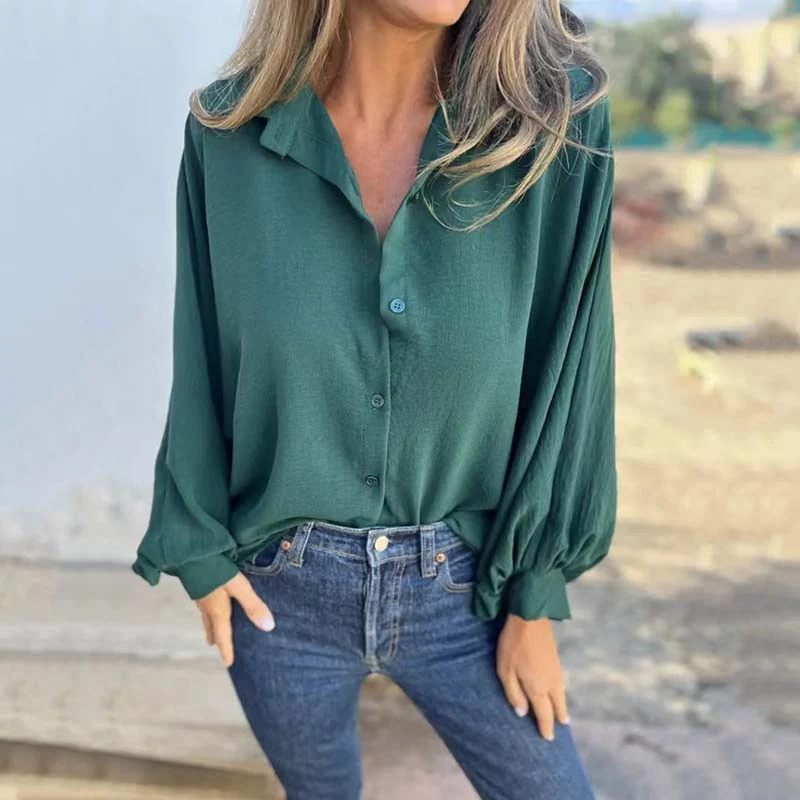 JUNO | Elegante Bluse mit Raffinierten Laternenärmeln