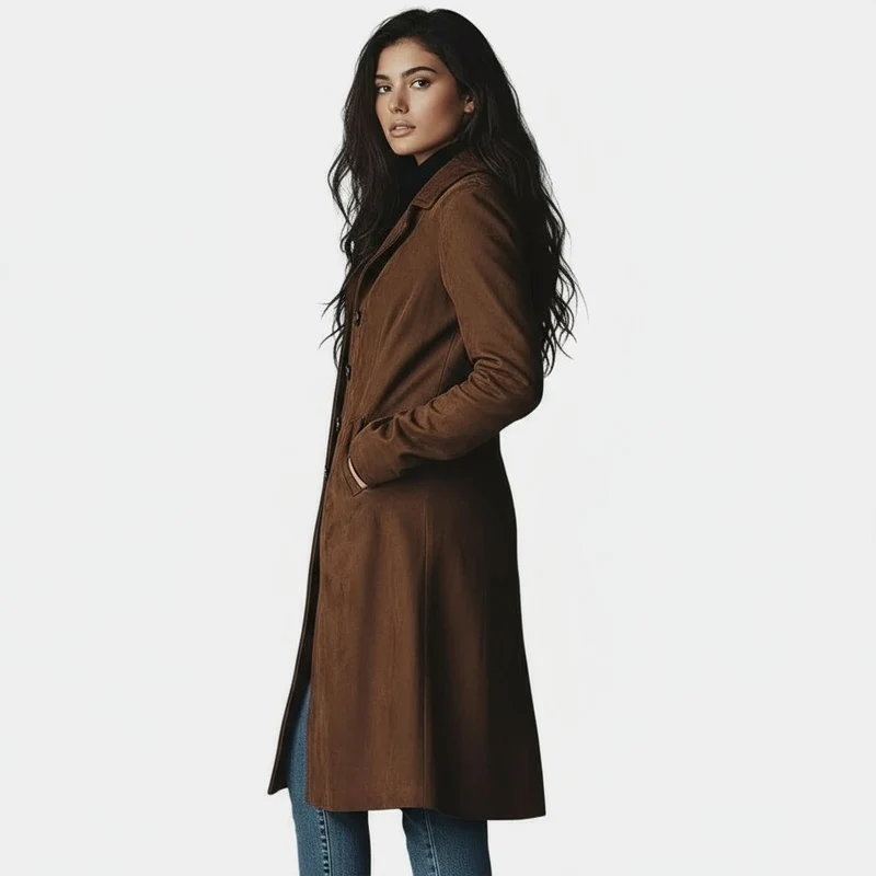 ESMÉE™ | Eleganter Langer Mantel für Stil und Komfort – Ideal für Tag und Stadt