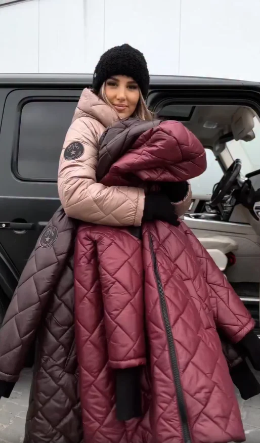 Bogna | Stilvolle wattierte Winterjacke mit Kapuze