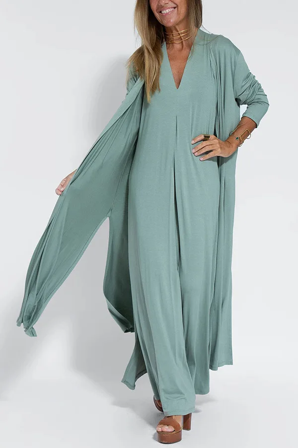 Sannea | Kleid-Set mit Cardigan, Figurbetonender Silhouette und Zeitloser Eleganz