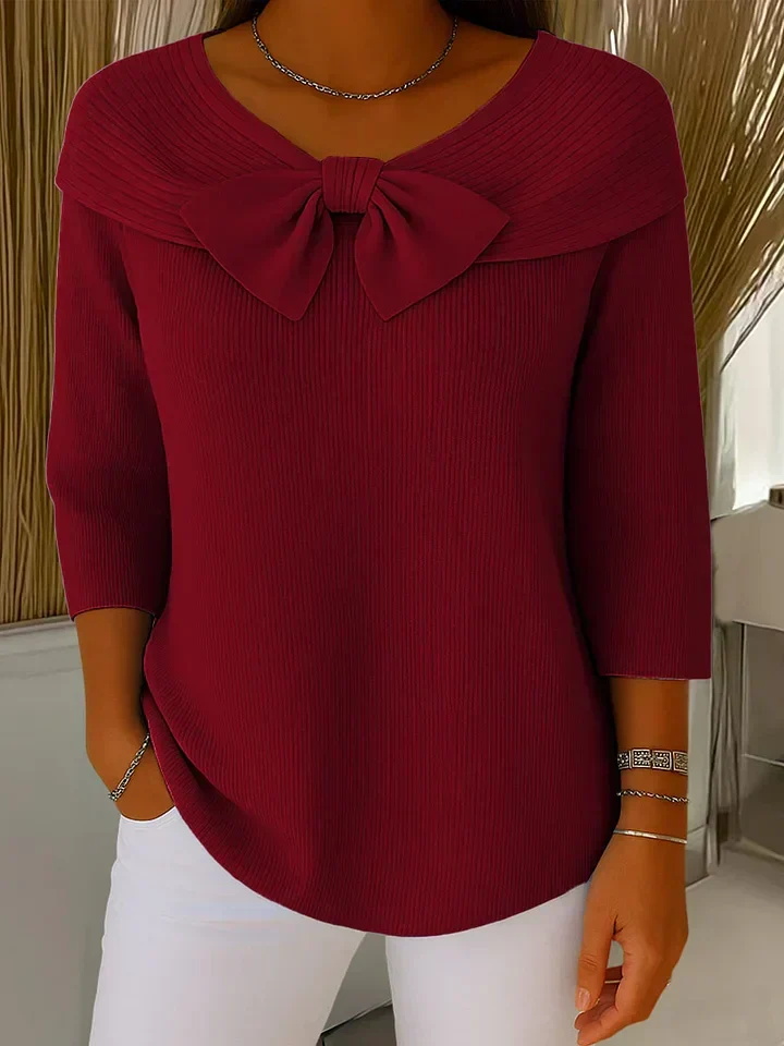 FLEUR | Elegantes Top mit Schleife und idealer Passform