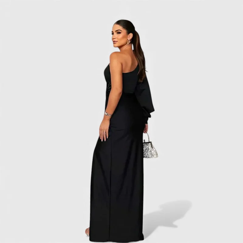 LYNN™ | Elegantes One-Shoulder Maxi-Kleid für Abendveranstaltungen und Feiern