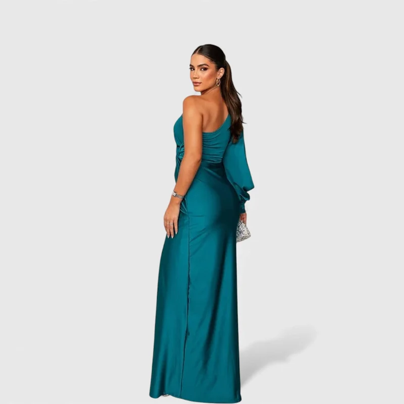 LYNN™ | Elegantes One-Shoulder Maxi-Kleid für Abendveranstaltungen und Feiern