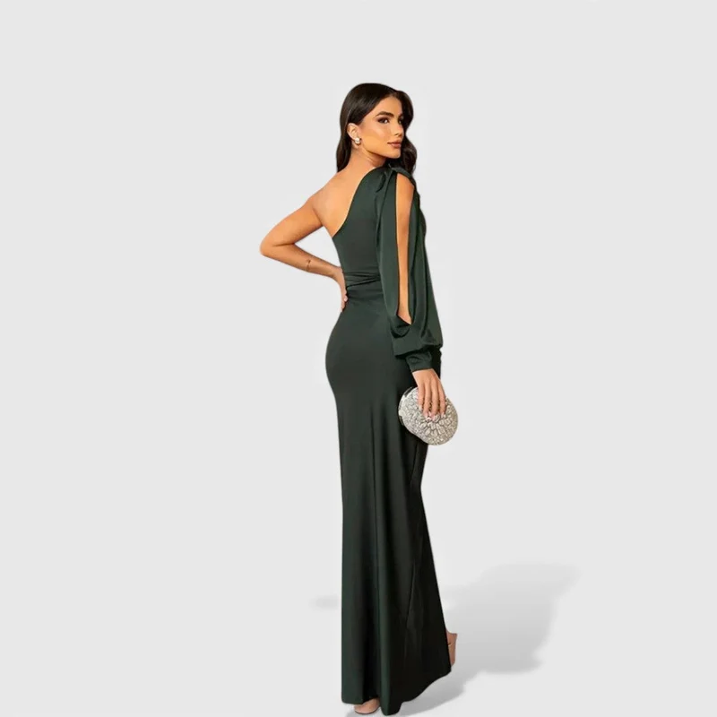 LYNN™ | Elegantes One-Shoulder Maxi-Kleid für Abendveranstaltungen und Feiern