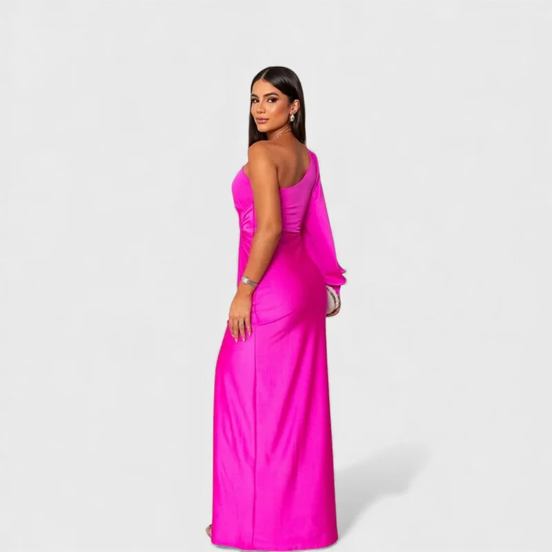 LYNN™ | Elegantes One-Shoulder Maxi-Kleid für Abendveranstaltungen und Feiern