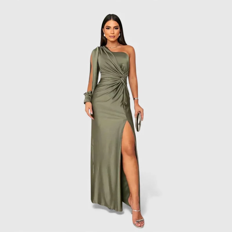 LYNN™ | Elegantes One-Shoulder Maxi-Kleid für Abendveranstaltungen und Feiern