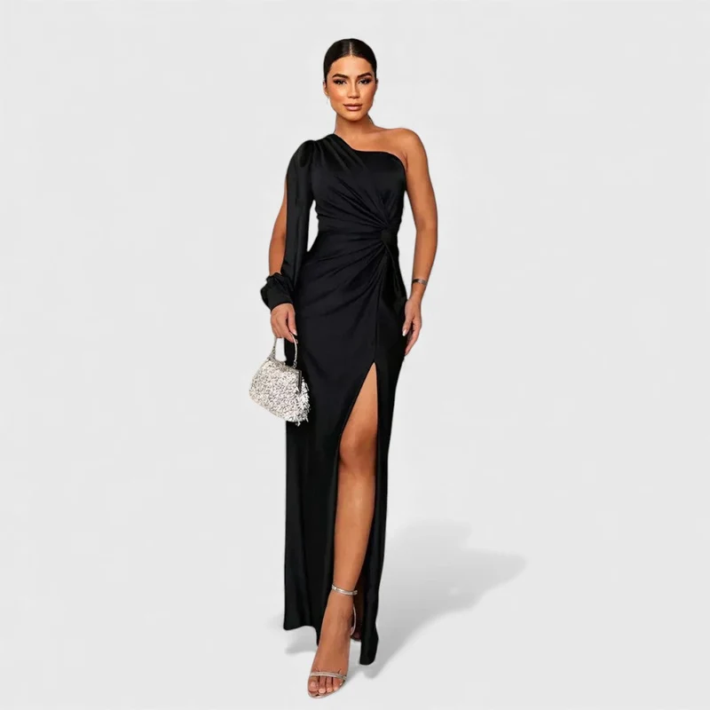 LYNN™ | Elegantes One-Shoulder Maxi-Kleid für Abendveranstaltungen und Feiern