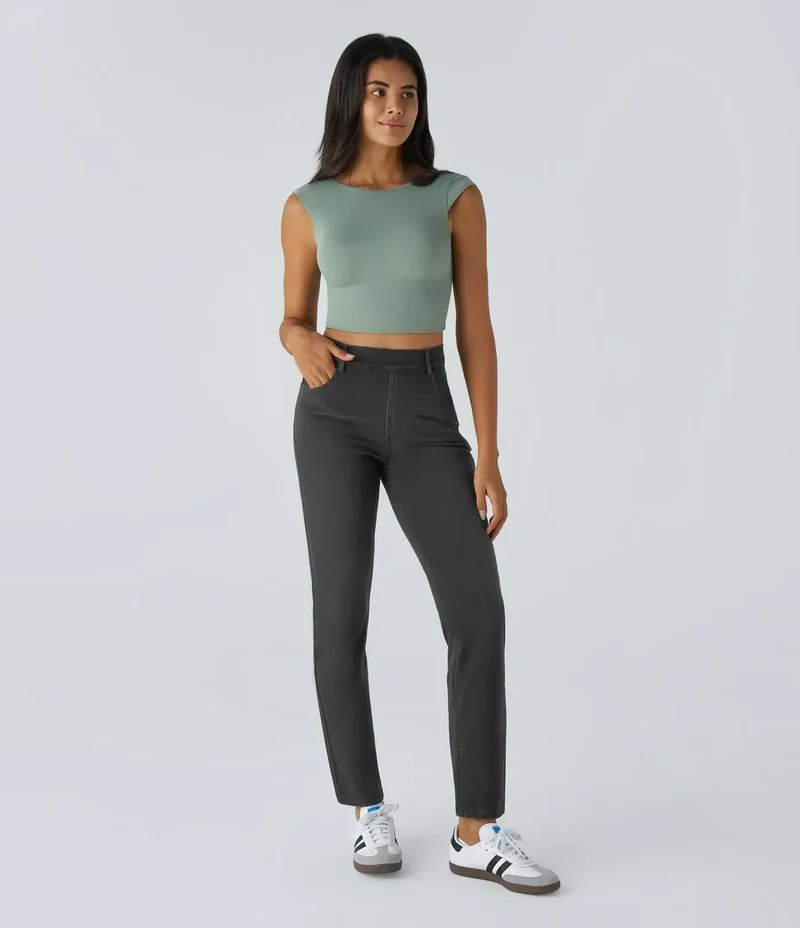 RAFFAELLA | Hochtaillierte Ultra Bequeme Hose im Casual Chic Design