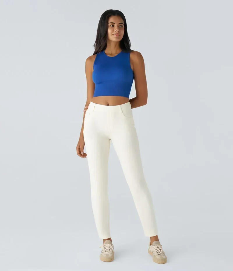 RAFFAELLA | Hochtaillierte Ultra Bequeme Hose im Casual Chic Design