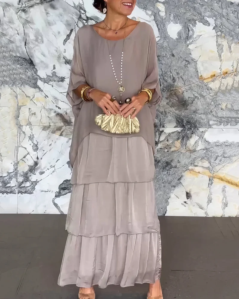 Caroline | Elegantes Maxi-Kleid für Jeden Anlass – Bequem und Stilvoll