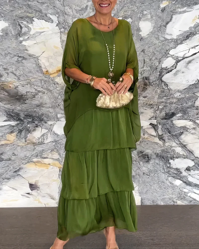 Caroline | Elegantes Maxi-Kleid für Jeden Anlass – Bequem und Stilvoll
