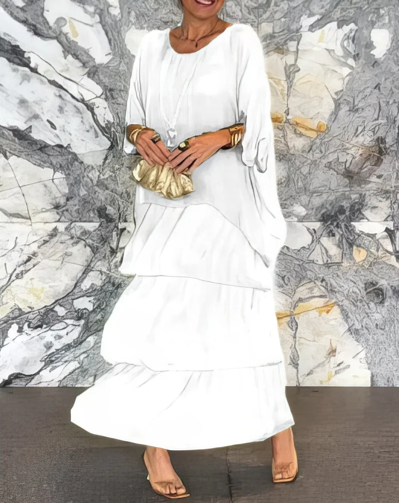 Caroline | Elegantes Maxi-Kleid für Jeden Anlass – Bequem und Stilvoll