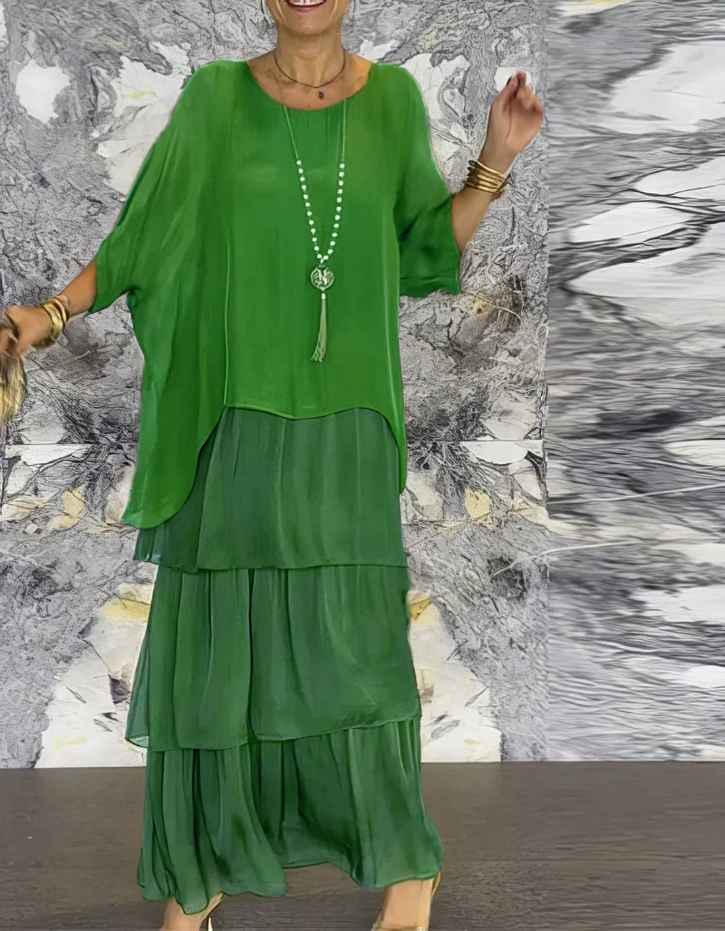 Caroline | Elegantes Maxi-Kleid für Jeden Anlass – Bequem und Stilvoll