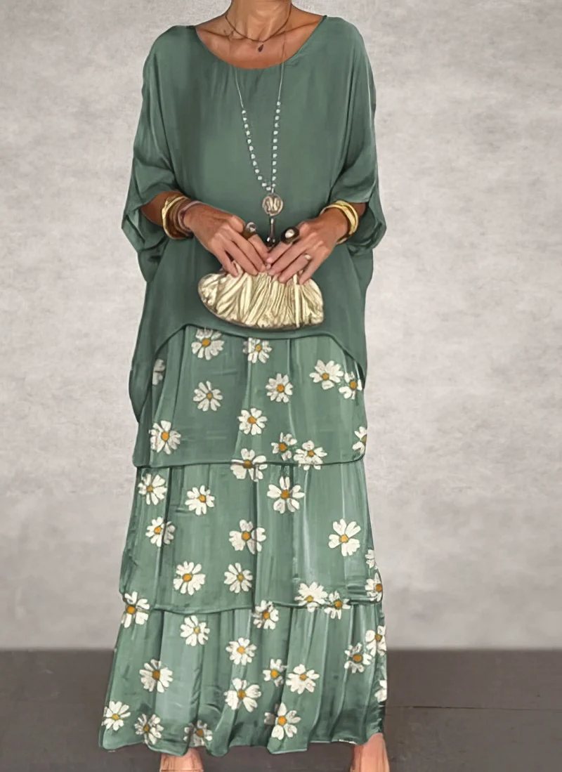 Caroline | Elegantes Maxi-Kleid für Jeden Anlass – Bequem und Stilvoll