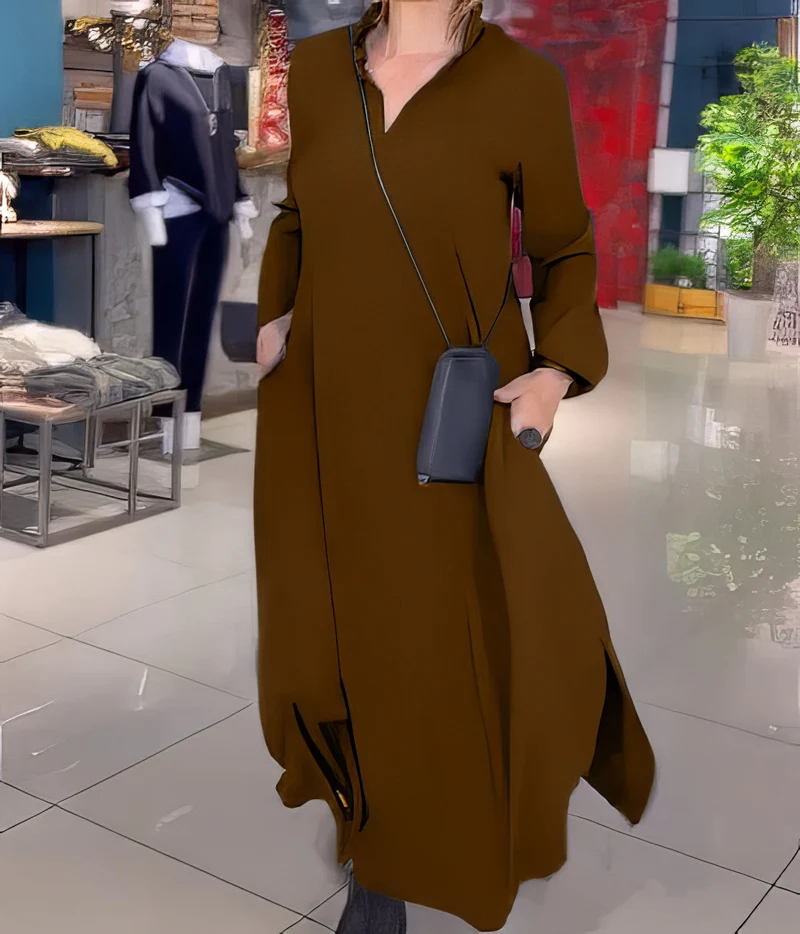 CLAUDIA | Elegantes und Stilvolles Langes Elastisches Kleid