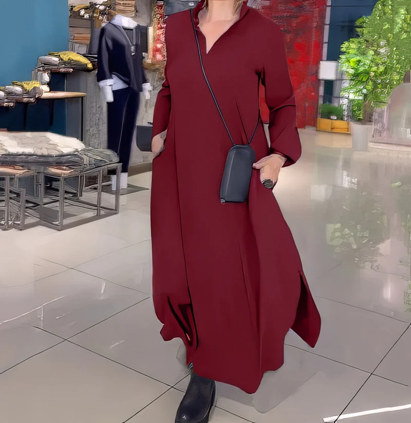 CLAUDIA | Elegantes und Stilvolles Langes Elastisches Kleid