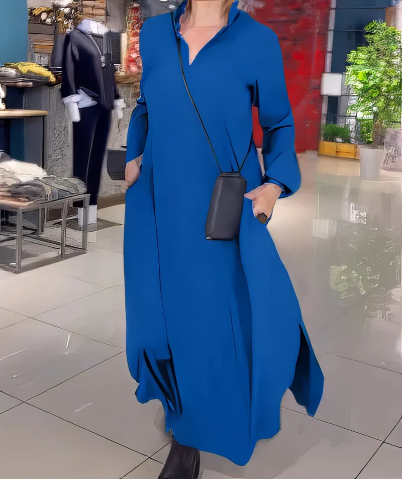 CLAUDIA | Elegantes und Stilvolles Langes Elastisches Kleid