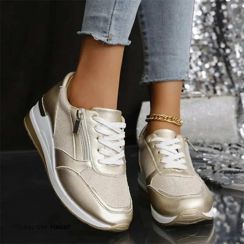 Melanie – Trendige Sneaker mit Reißverschluss für Damen