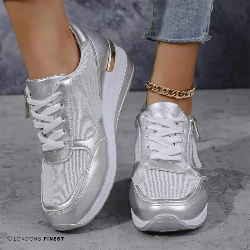 Melanie – Trendige Sneaker mit Reißverschluss für Damen