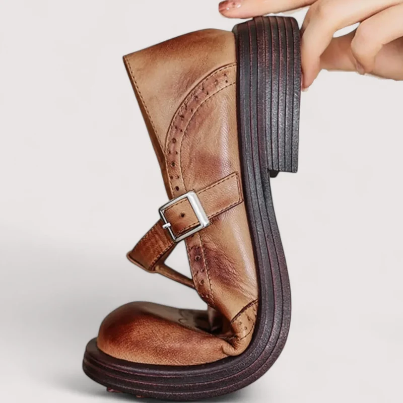 Theresa – Mary-Jane-Schuhe mit T-Riemen für Damen