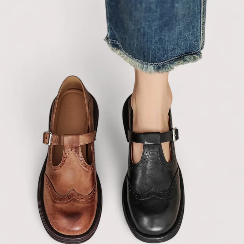 Theresa – Mary-Jane-Schuhe mit T-Riemen für Damen