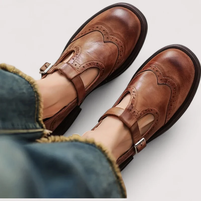 Theresa – Mary-Jane-Schuhe mit T-Riemen für Damen