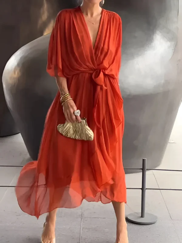 Vanessa – Elegantes Wickelkleid für Damen