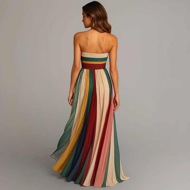 Christina – Brautjungfernkleid für Damen mit Blumenmuster