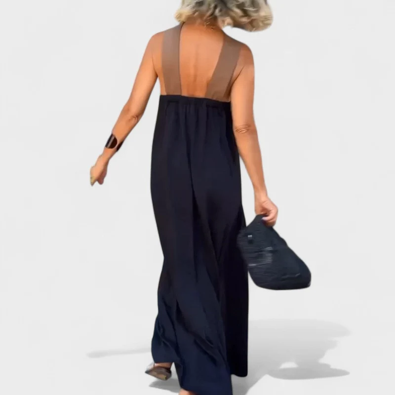 Susanne – Maxikleid für Damen mit gekreuztem Ausschnitt