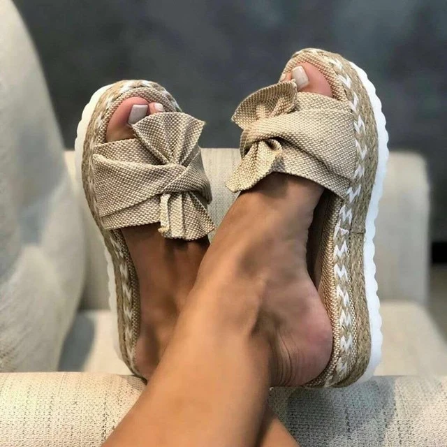 Isla – Espadrille-Sandalen für Damen mit Schleifenverzierung