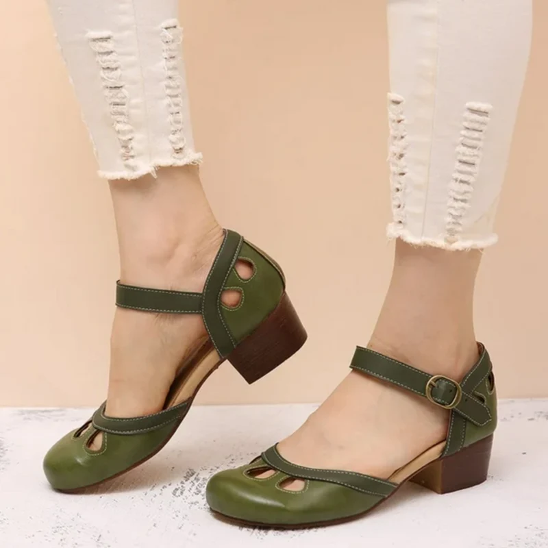Mia – Bequeme Damenschuhe mit niedrigem Absatz