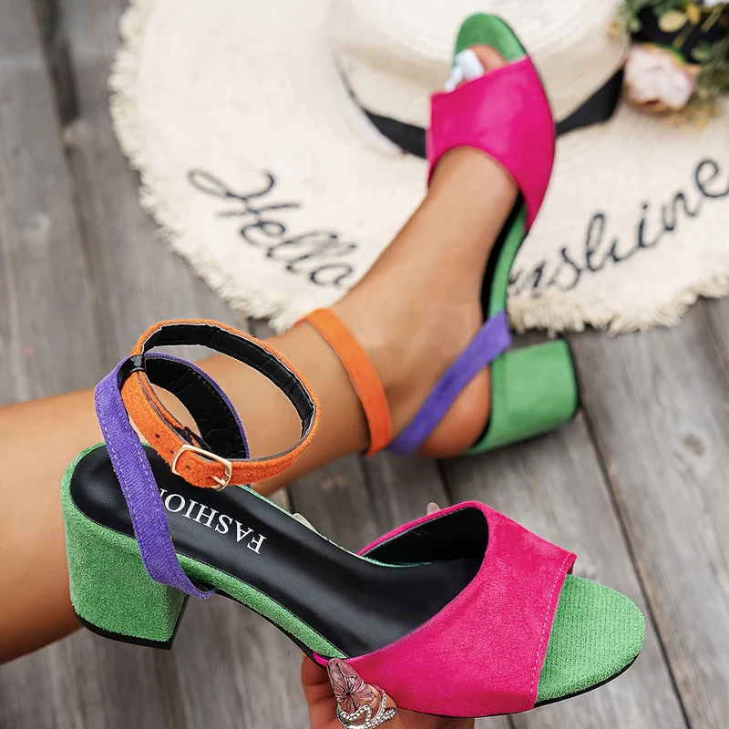Lea – Damen-Slingbacks mit Blockabsatz