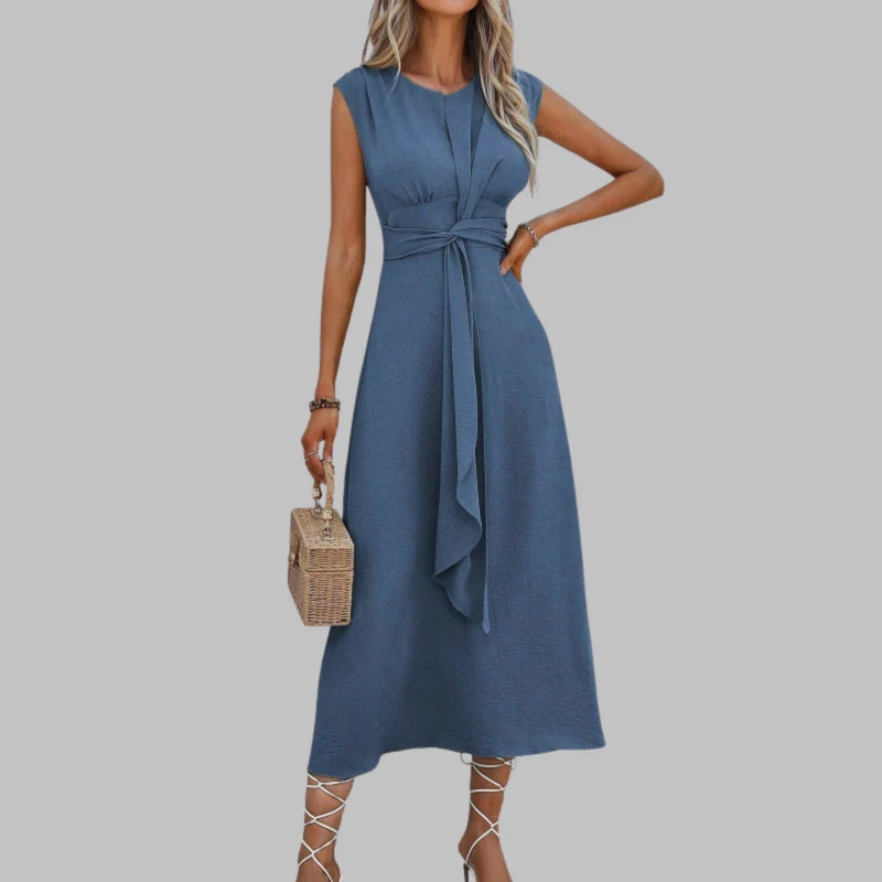 Lena – Ärmelloses Kleid mit Rundhalsausschnitt für Damen