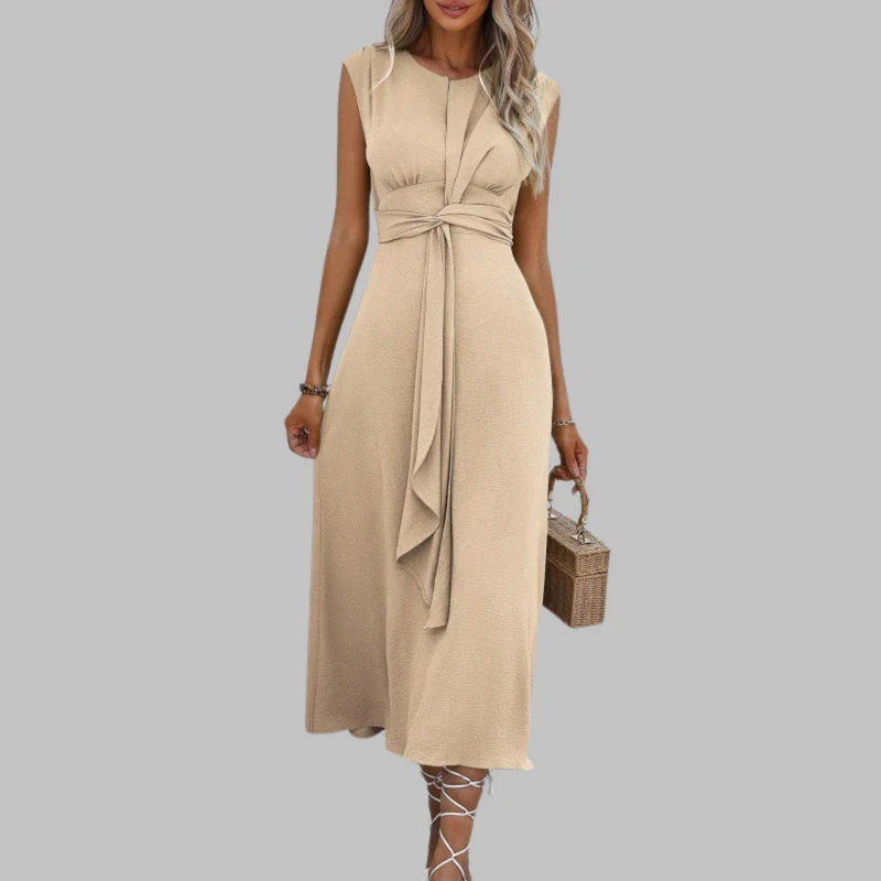 Lena – Ärmelloses Kleid mit Rundhalsausschnitt für Damen