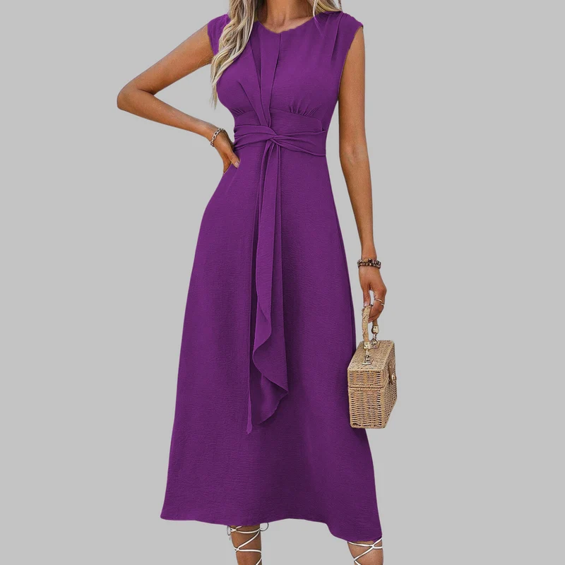 Lena – Ärmelloses Kleid mit Rundhalsausschnitt für Damen