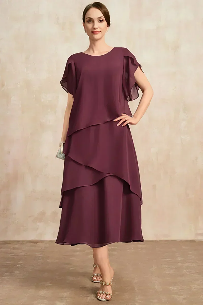 Luisa – Chiffon-Kleid mit Lagenlook für Damen