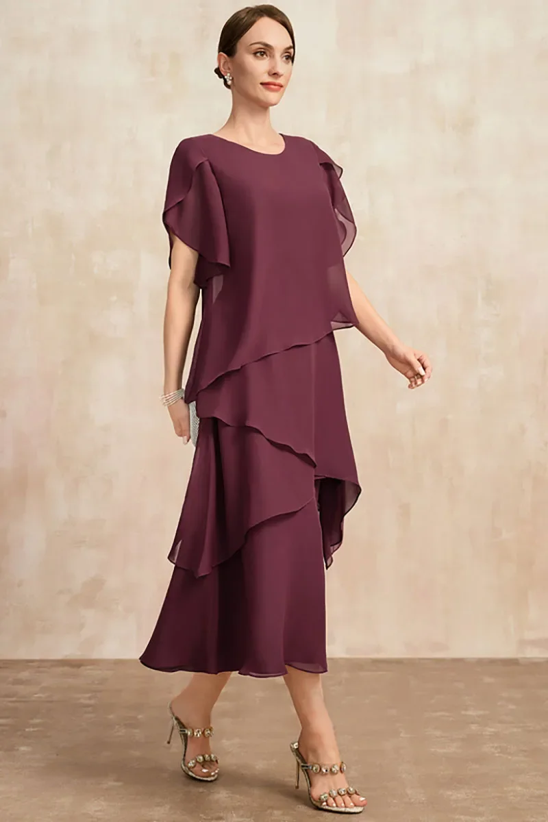 Luisa – Chiffon-Kleid mit Lagenlook für Damen