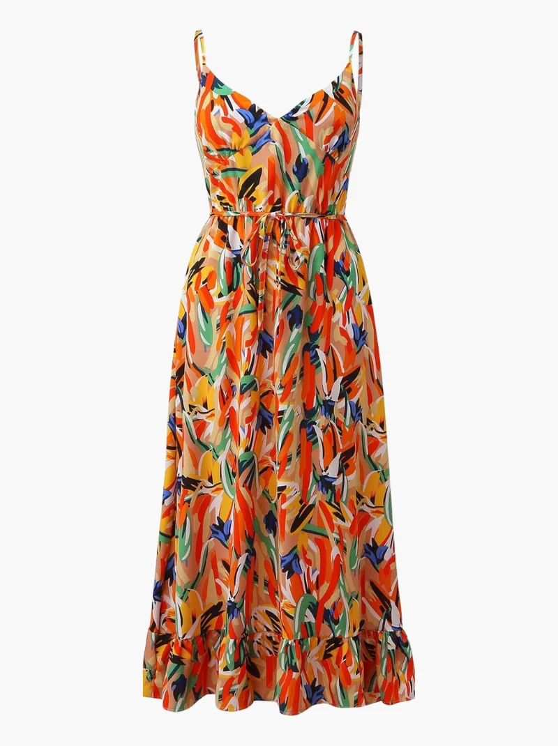 Katrin – Maxikleid für Damen mit Blumenmuster
