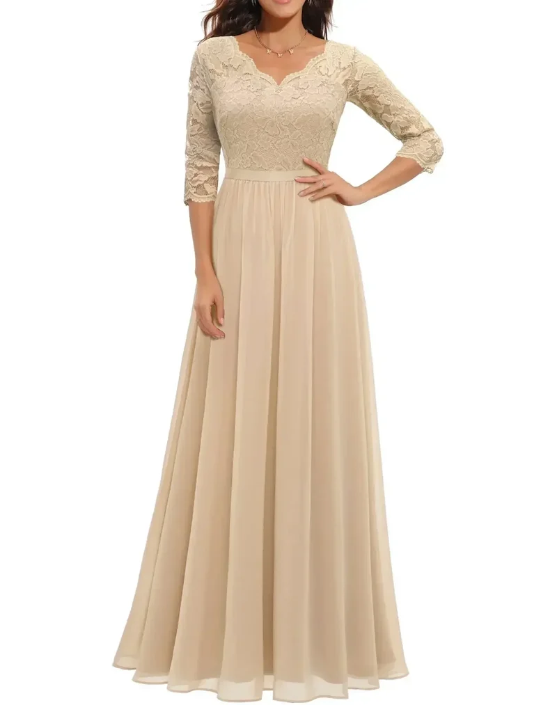 Sandra – Elegantes Abendkleid aus Spitze für Damen