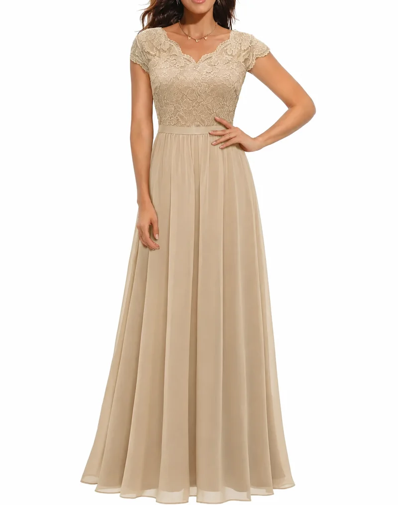 Sandra – Elegantes Abendkleid aus Spitze für Damen
