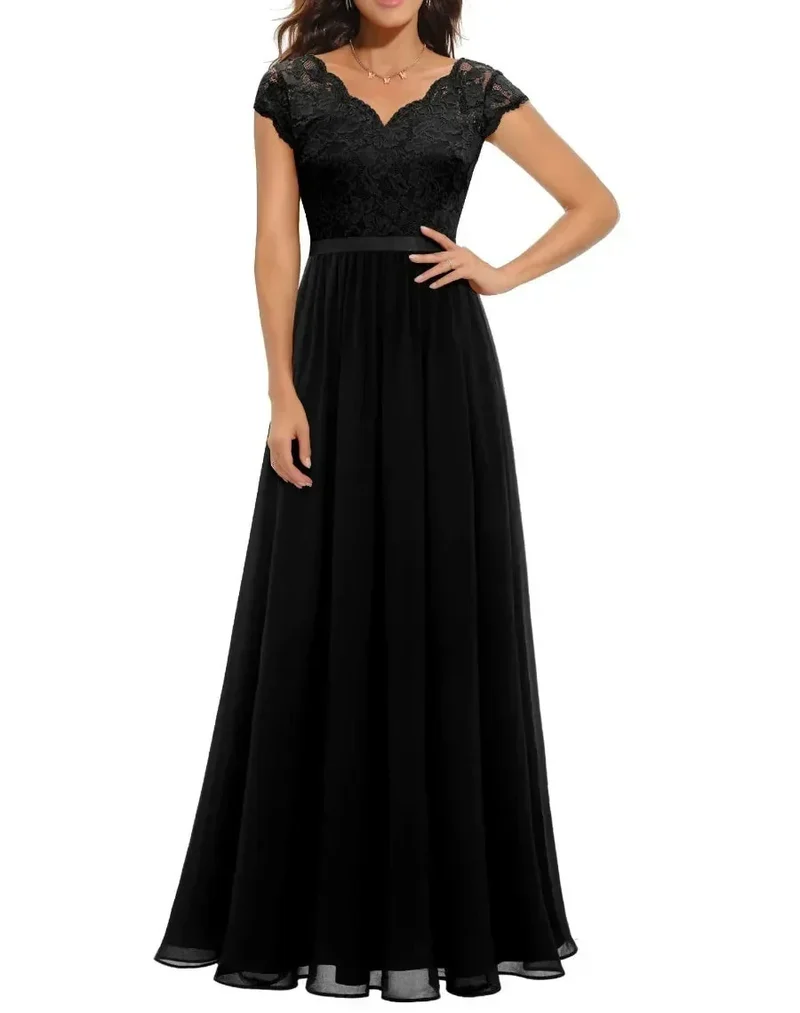 Sandra – Elegantes Abendkleid aus Spitze für Damen