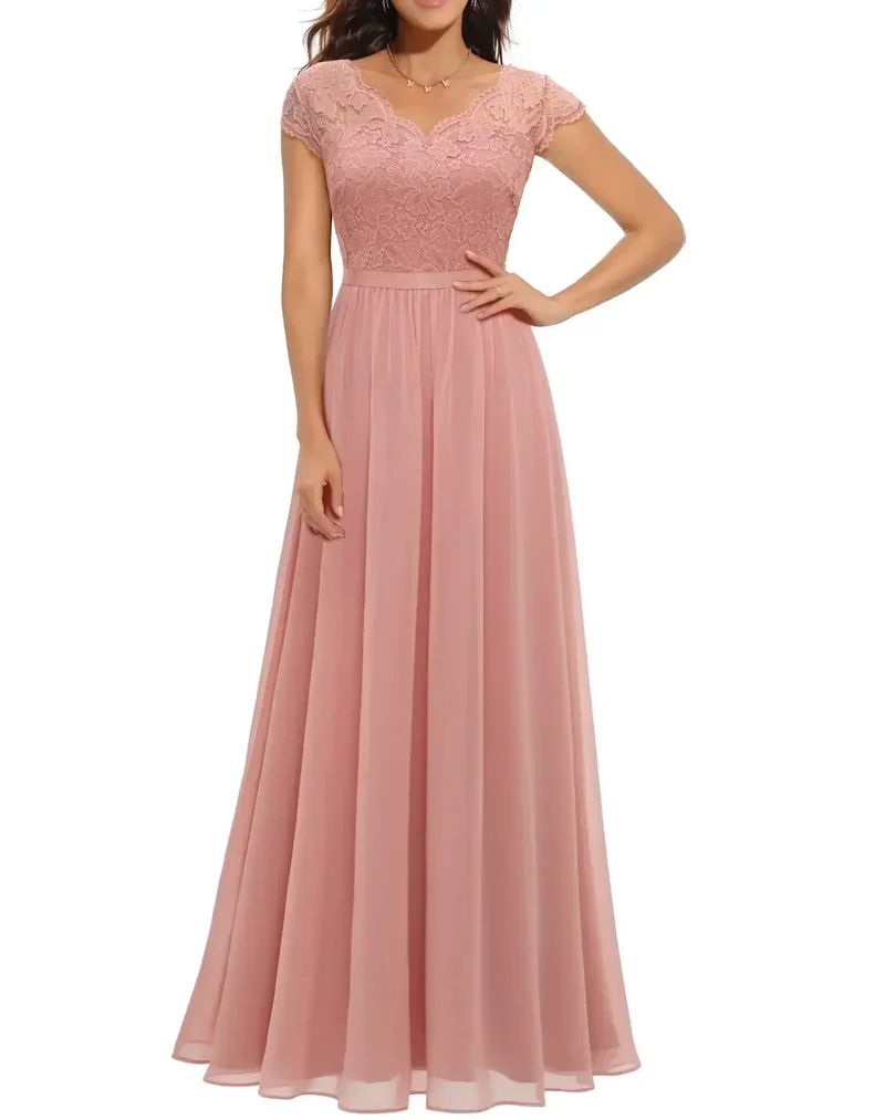 Sandra – Elegantes Abendkleid aus Spitze für Damen